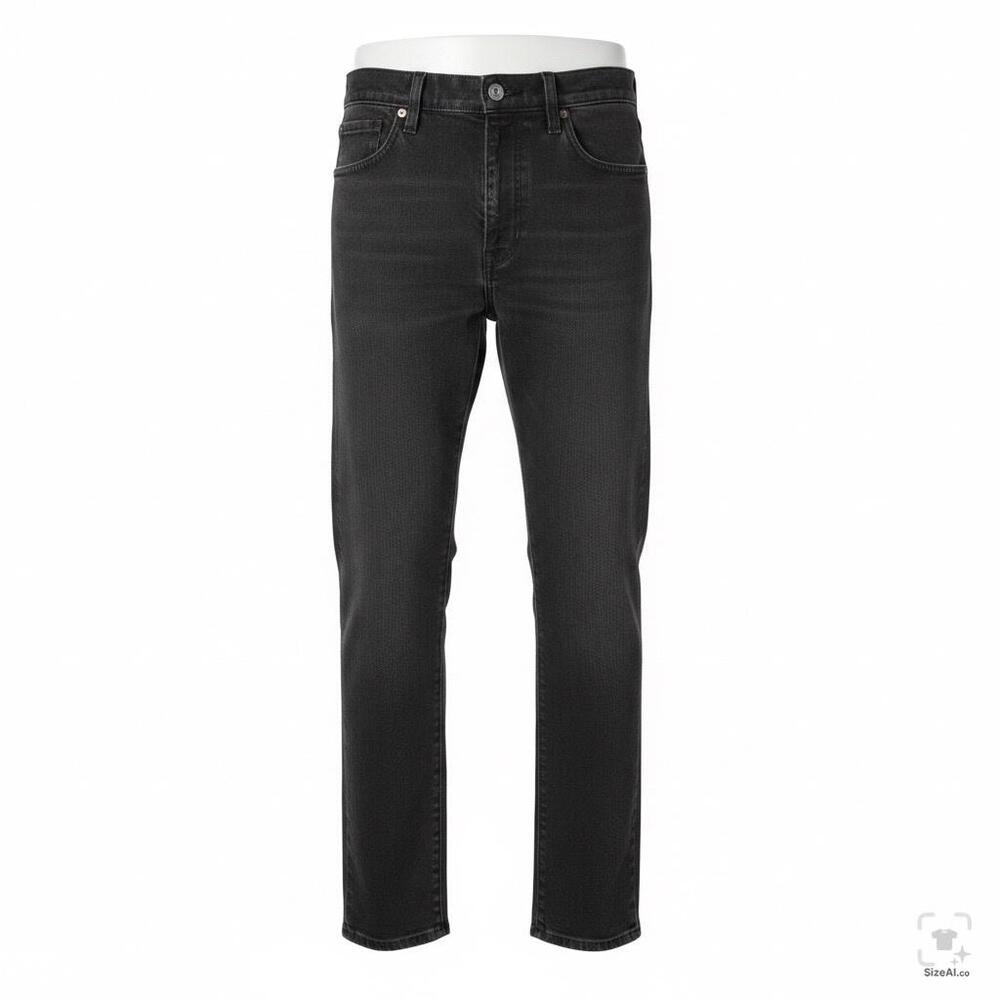 Levis 512 Jeans Mens 33x30 Black Charcoal Denim Slim Fit Tapered Stretch
